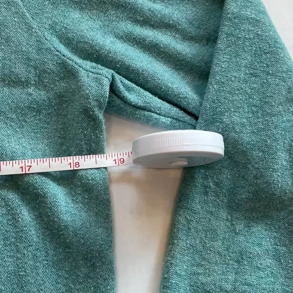 Talbots Seafoam Green Cotton Blend Turtleneck Knit Sweater, Preppy, Y2K, MP